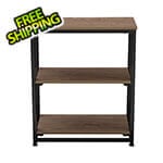 Sunjoy Group 24-Inch Folding Bookcase with 3-Tier Shelves