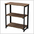 24-Inch Folding Bookcase with 3-Tier Shelves