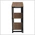 24-Inch Folding Bookcase with 3-Tier Shelves