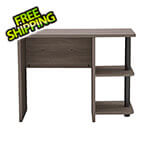 Sunjoy Group 39-Inch Farmhouse Design Computer Desk with Two Open Shelves