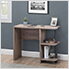 39-Inch Farmhouse Design Computer Desk with Two Open Shelves