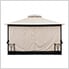 11 x 13 Steel 2-Tier Soft Top Gazebo with Curtain and Netting