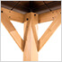 9 x 9 Wooden Hardtop Gazebo with Ceiling Hook