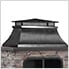 48-Inch Wood Burning Stone Fireplace with Fire Poker