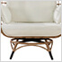 Metal Framed Swivel Chair with Cushions