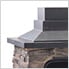 48-Inch Wood Burning Stone Fireplace with Fire Poker and Removable Grate