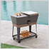 IceCove 80-Quart Rolling Ice Chest Cooler Cart