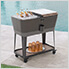 IceCove 80-Quart Rolling Ice Chest Cooler Cart