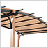 Modern 9 x 13 Metal Arched Pergola Kit with Bar Shelf