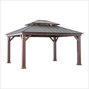 12.9' x 14.9' Fenwick Hardtop Gazebo