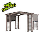 Sunjoy Group 13.5' x 11.5' Kenwood Modern Aluminum Pergola with Sunbrella Sliding Top