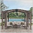 13.5' x 11.5' Kenwood Modern Aluminum Pergola with Sunbrella Sliding Top