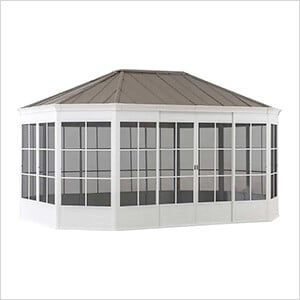 12’ x 16’ Cape Blue Hardtop Screenhouse