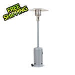 Sunjoy Group 47K BTU Avanti Outdoor Portable Propane Heater with Safety Auto Shut Off Valve and Wheels