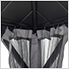 10 x 10 Aluminum Frame 2-Tier Steel Hardtop Gazebo with Netting, Curtain and Ceiling Hook