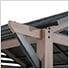 13 x 13 Steel Gable Roof Hardtop Pavilion Gazebo with Ceiling Hook