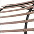 12 x 14 Modern Dark Brown Steel Arc-Shaped Pergola