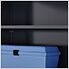 12.5' Premium Santorini Blue Garage Cabinet System with Butcher Block Tops