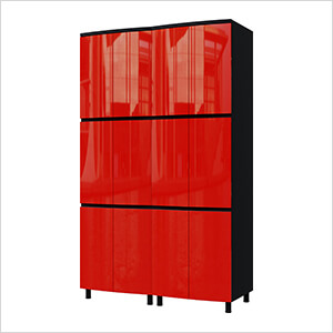 5' Premium Cayenne Red Garage Cabinet System