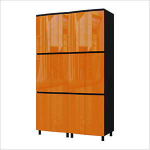 5' Premium Traffic Orange Garage Cabinet System