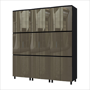 7.5' Premium Terra Grey Garage Cabinet System