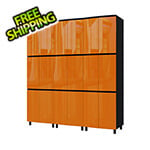 Contur Cabinet 7.5' Premium Traffic Orange Garage Cabinet System