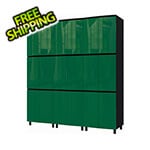 Contur Cabinet 7.5' Premium Racing Green Garage Cabinet System