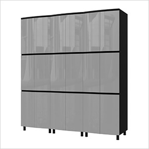 7.5' Premium Lithium Grey Garage Cabinet System