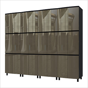 10' Premium Terra Grey Garage Cabinet System