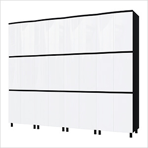 10' Premium Alpine White Garage Cabinet System