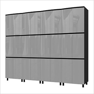10' Premium Lithium Grey Garage Cabinet System