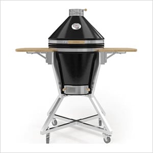 22-Inch Kamado Charcoal Grill with Cart (Midnight Black)