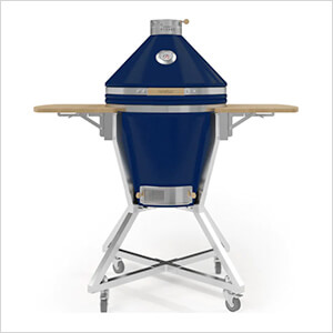 22-Inch Kamado Charcoal Grill with Cart (Indigo)