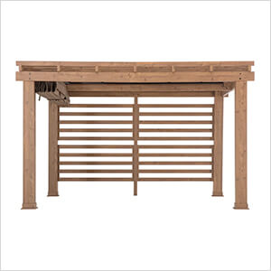 SummerCove 11' x 13' Pergola with Tan Adjustable Sling Canopy