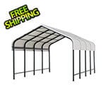 Sunjoy 12 x 20 Heavy Duty Metal Carport with Ceiling Hook