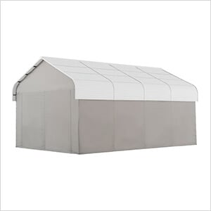 12 x 20 Heavy Duty Metal Carport with Fabric Enclosure