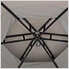 15 x 15 Steel Hexagon 2-Tier Soft Top Gazebo with Ceiling Hook and Netting