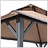 5 x 8 Steel Soft Top Grill Gazebo with Bar Shelves