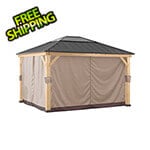 Sunjoy Group Replacement Curtains for 13 x 15 Wood-Framed Gazebos