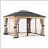 Replacement Curtains and Mosquito Netting for 13 x 15 Wood-Framed Gazebos