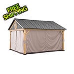 Sunjoy Group Replacement Curtains and Mosquito Netting for 13 x 15 Wood-Framed Gazebos with Netting Tube