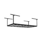 NewAge VersaRac Pro 4 ft. x 8 ft. Height-Adjustable Overhead Rack in Black