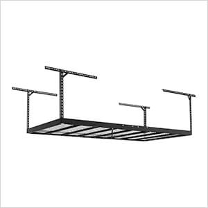 VersaRac Pro 4 ft. x 8 ft. Height-Adjustable Overhead Rack in Black