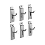 NewAge Garage Cabinets 2-Inch Single Hook (Pack of 6)