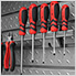 PVC Slatwall 12-Piece Accessory Kit