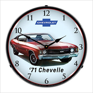 1971 Chevelle SS Backlit Wall Clock