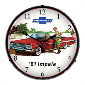 1961 Impala Convertible Backlit Wall Clock