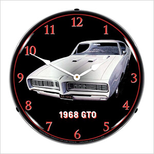 1968 Pontiac GTO Backlit Wall Clock