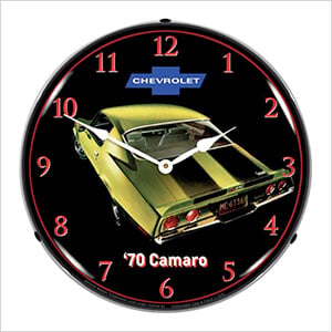 1970 Camaro Z28 Backlit Wall Clock