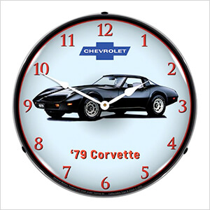 1979 Corvette Backlit Wall Clock